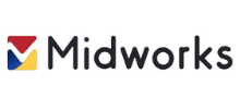 ITエンジニアとプログラマー向けのフリーランスエージェントであるMidworksのロゴ